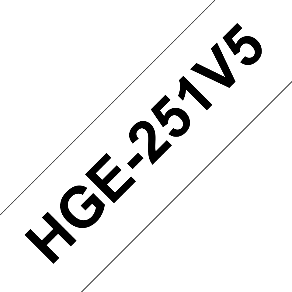Brother HGe-251V5 Schriftband-Multipack 5x High-Grade 24mm x 8m HGE251V5