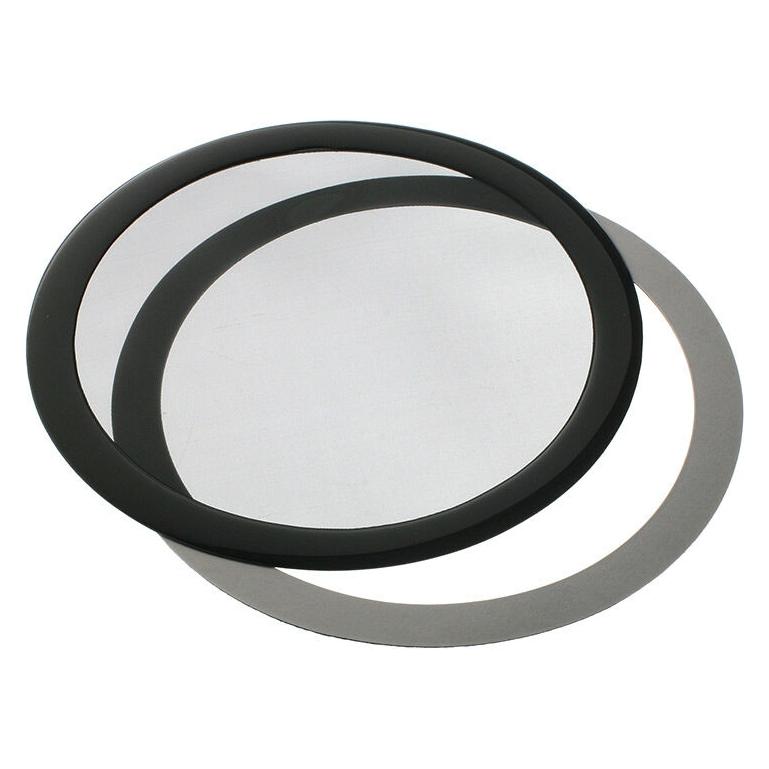 DEMCiflex Round Dust Filter 140mm - black/black (140mm Round black mesh)