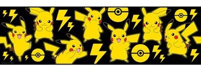 Yellow PokéMon Pikachu Peel and Stick Wallpaper Border by RoomMates