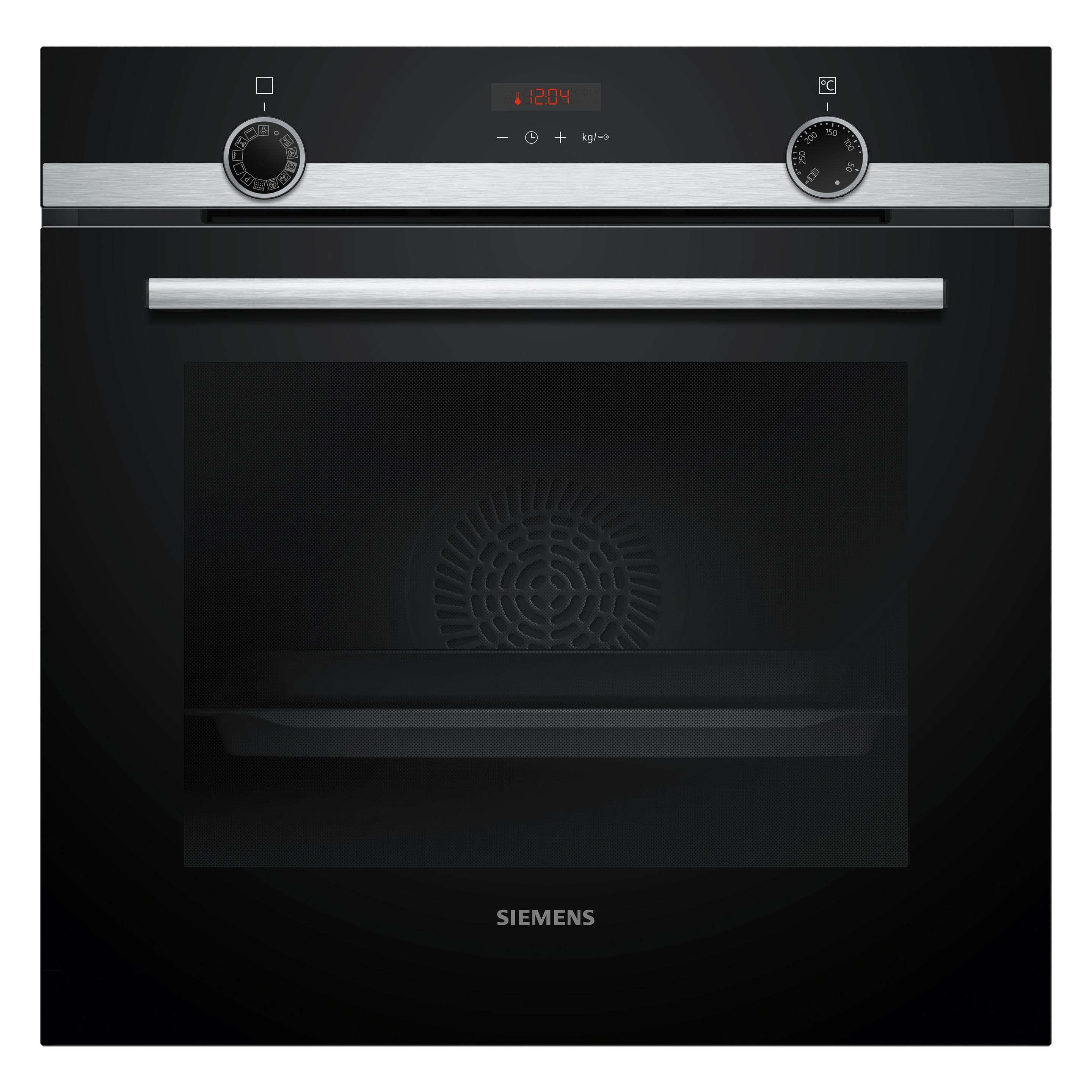 Siemens iQ300, Einbau-Backofen mit Dampfunterstützung, 60 x 60 cm, Edelstahl, HQ574AER3 (HQ574AER3)