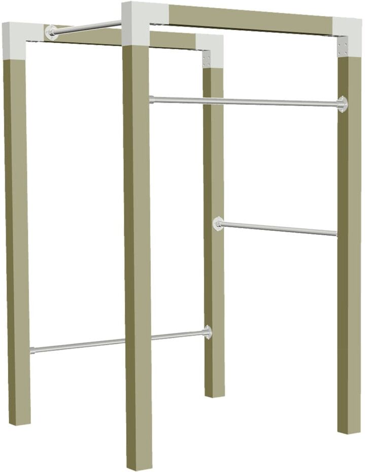 Plus Outdoor Fitness Modell 1 138 x 220 x 138 cm druckimprägniert grün