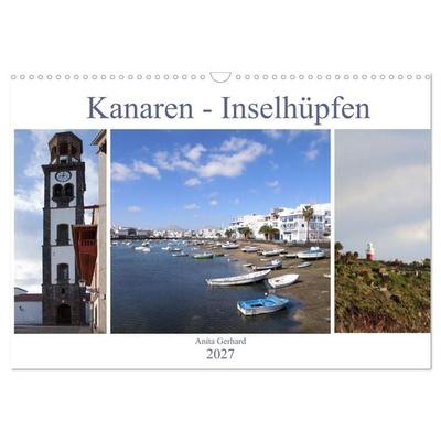 Kanaren - Inselhüpfen (Wandkalender 2027 DIN A3 quer), CALVENDO Monatskalender
