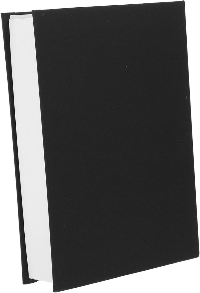 Decoratieve Boekendoos Zwart - Nep Boeken Opbergdoos voor Verborgen Opslag - 22 cm