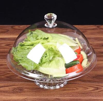 Uplift Treasures Creative Acrylic Cake Plate With Food Dust Cover 36.5cm
