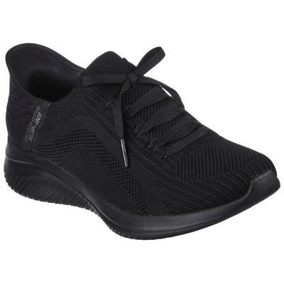 Slip-On Sneaker SKECHERS "ULTRA FLEX 3.0", Damen, Gr. 35, schwarz, Textil, Schuhe, Slipper, Freizeitschuh mit Slip Ins-Funktion für leichten Einschlupf