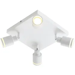 DECKENSTRAHLER Wolfsburg 4-flammig 25/25/17 cm