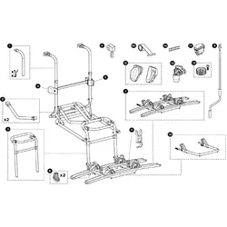 Thule Schienenbügel für Lift 16V Fahrradträger Ersatzteil Nr. 1500603109