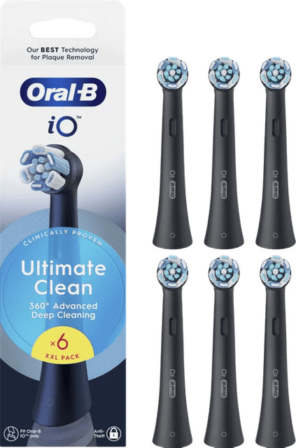 Oral-B iO Ultimate Clean opzetstukken Zwart (6 stuks)