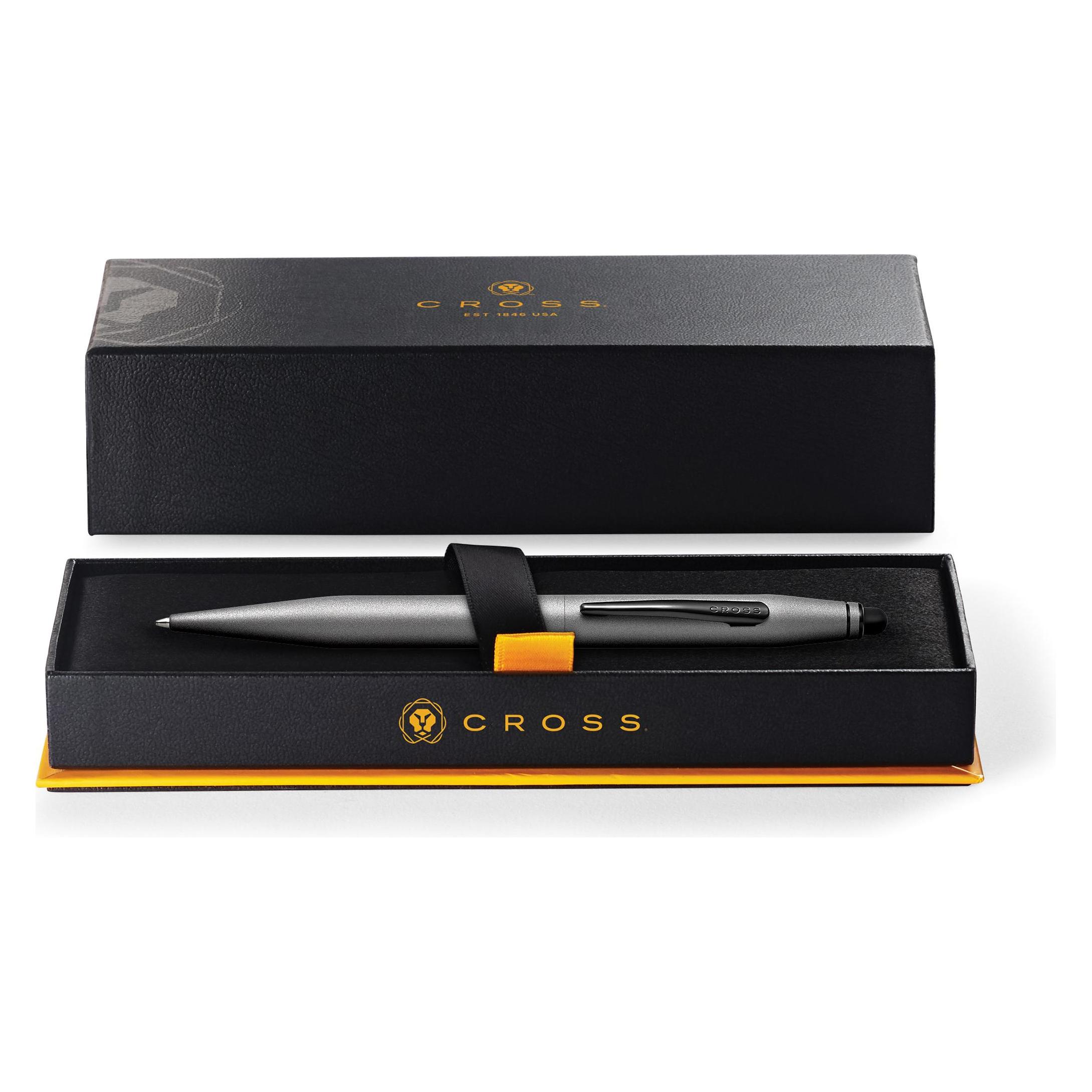 Cross Drehkugelschreiber Tech 2 Stylus Titangrau Geschenkbox (1x) (AT0652-14-CR)