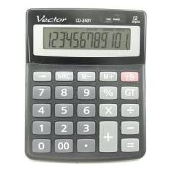 Casio Rechner VECTOR KAV CD-2401 (Batteriebetrieb) (CD2401BLK)