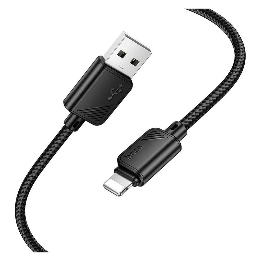 Hoco Cable cable USB A to Lightning 2,4A X113 1 m black (1 m, 18 W) (59419489)