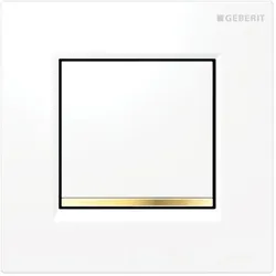 Geberit Urinalsteuerung Typ 30 116017KK1 pneumatisch, weiß/vergoldet