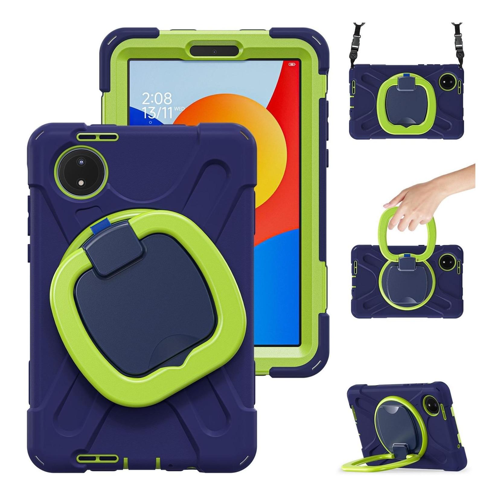 Für Xiaomi Redmi Pad SE 8.7 360 Grad Hybrid Tasche Halterung und Schultergurt
