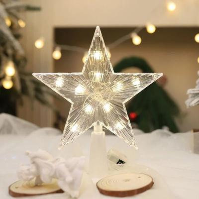 Uplifted Goods LED Christmas Tree Star Light For Holiday Decoration b 5.91in