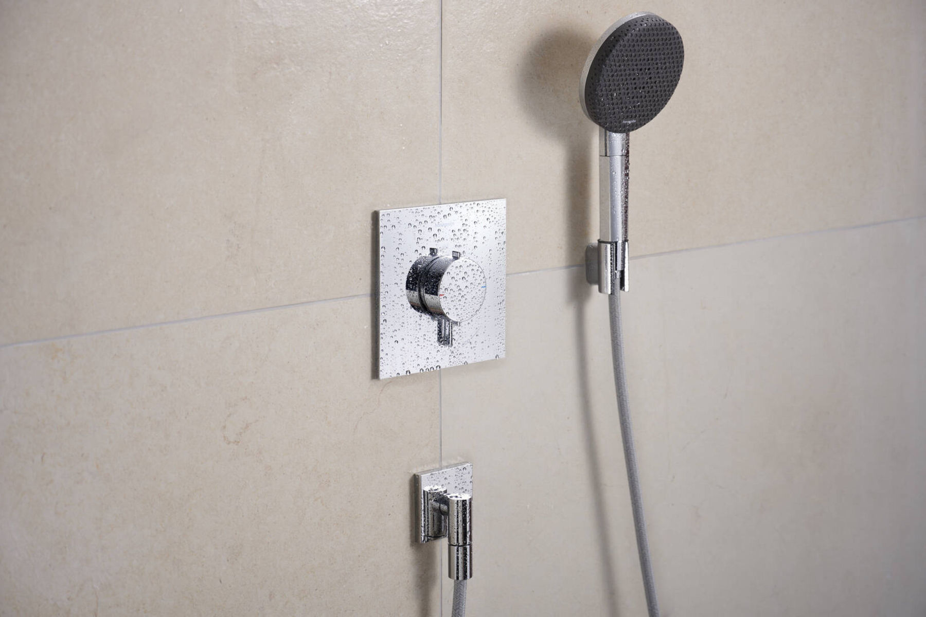 Hansgrohe Brausehalter Porter Fine feste Halteposition, aus Metall, chrom (28885000)
