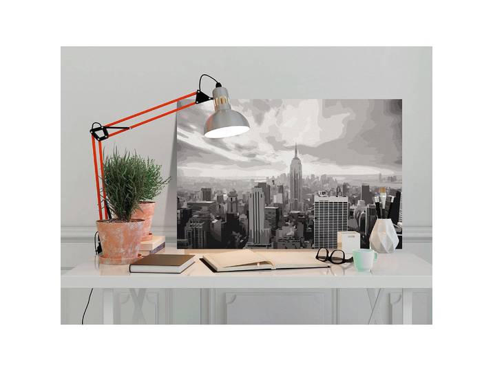 Peinture par numéro - Grey New York Lin Argenté 40 x 50cm