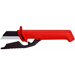 KNIPEX   Kabelmesser, 50mm, gerade, Kunststoff, Schutzisoliert 1000V, VDE geprüft,