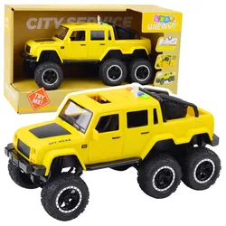 Geländewagen Friktionsantrieb Licht Sound Gelb 6x6 1:16