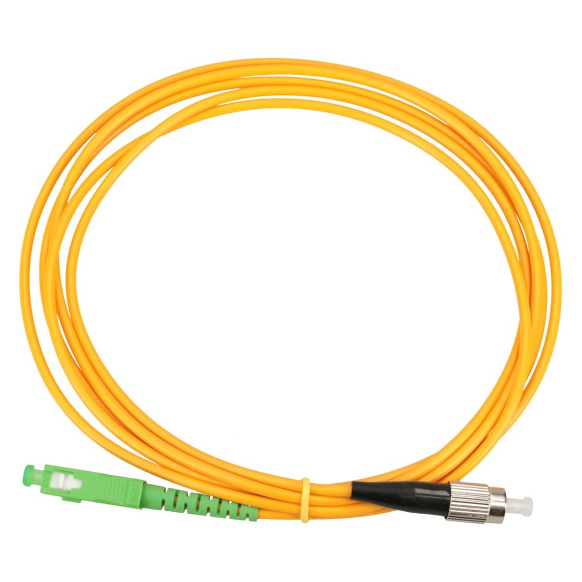 Extralink SC/APC-FC/UPC | Patchcord | Jednomodowy, Simplex, G657A1, 3mm, 2m (2 m) (EX.13780)
