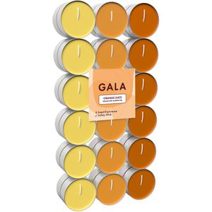 Gala Duftkerzen Flavour 030683-192OJ, Orange, Duft-Teelichter, fruchtig & frisch, 36 Stück