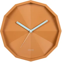 Karlsson, Wanduhr, Wanduhr „Firenze“ in Desert Orange mit Misty Blue