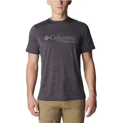 COLUMBIA Herren Oberteil M Titan Pass™ Graphic Tee, Größe S in Schwarz Schwarz