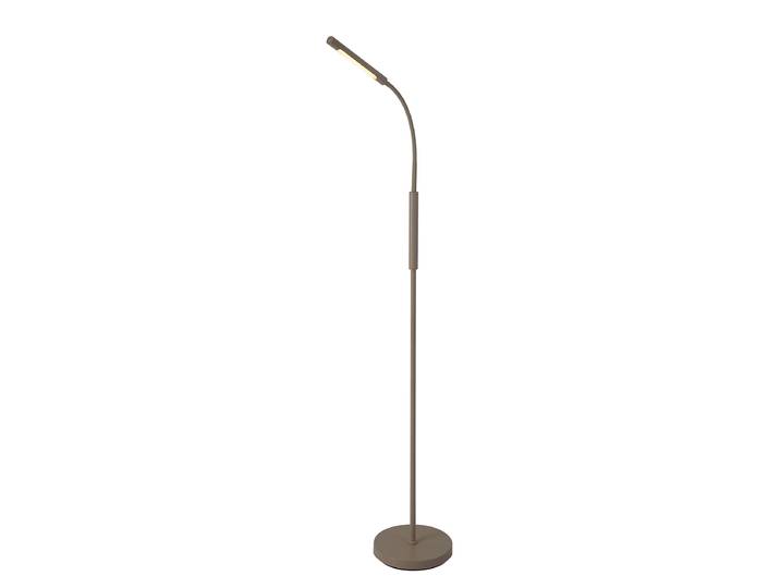 Lampadaire LED 23 x 160 x 23cm Beige/Beige Acier inoxydable, laqué Polyacrylique LED non-remplaçables Module LED