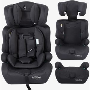 FableKids Kindersitz Mika R129, von 76-150 cm, 0-36kg, schwarz, für 1,5-12 Jahre