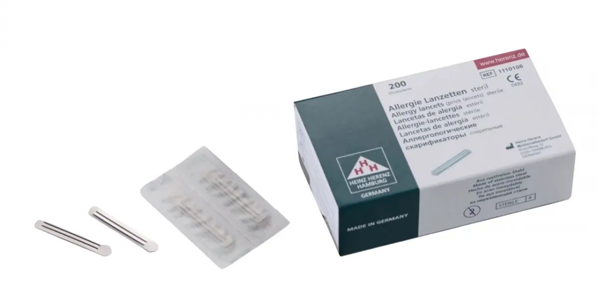 Heinz Herenz Medizinbedarf GmbH Allergielanzetten, Prick-Lanzetten (200 Stück) 1110106