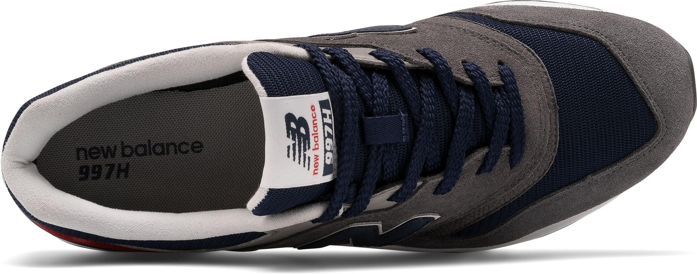 Sneaker NEW BALANCE "997H", Herren, Gr. 40,5, grau (magnet, pigment sm), Leder, Textil, Schuhe Sneaker magnet, pigment sm 40,5