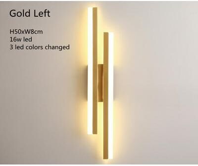 Cozy Casa Charm Acrylic Lampshade LED Bedroom Wall Lamp, Copper Line Pipe Sconces For Living Room Corridor Light Fixture gold Left