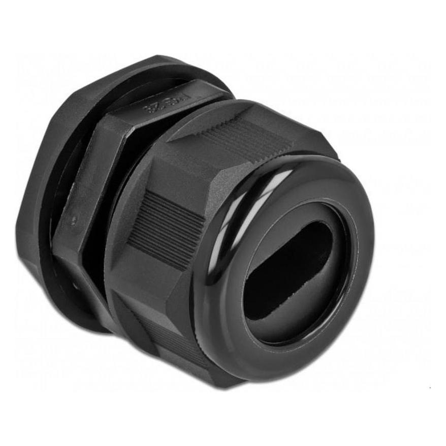 Delock Kabelverschraubung PG29 für Flachkabel schwarz 2 Stück (60389)