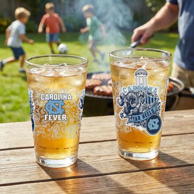 Evergreen University of North Carolina 16 oz Pint Glasses, Set of 2 - 16 oz
