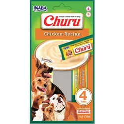 INABA Churu 4P Hundeleckerli mit Hühnergeschmack 4x14g