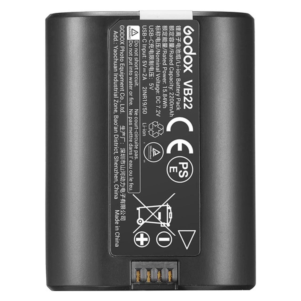 Godox VB 22 Rechargeable Battery for V480 TTL Li ion Touch Screen Flash (D299911)