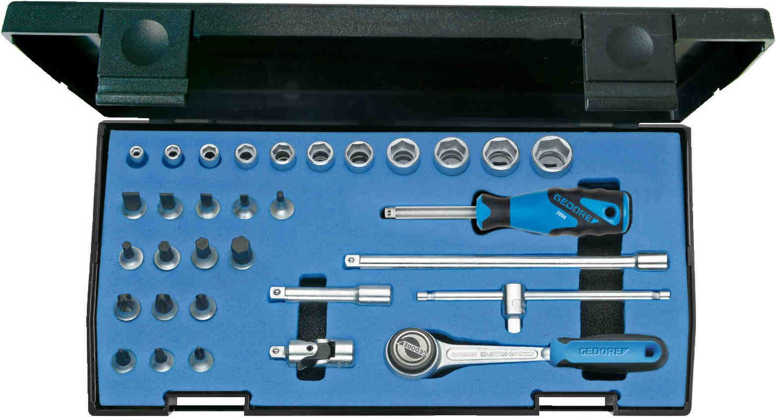 Gedore 20 IMU-3 set 32-delige zeskant sleutels 1/4" IN-IS-PH-PZ 6174150