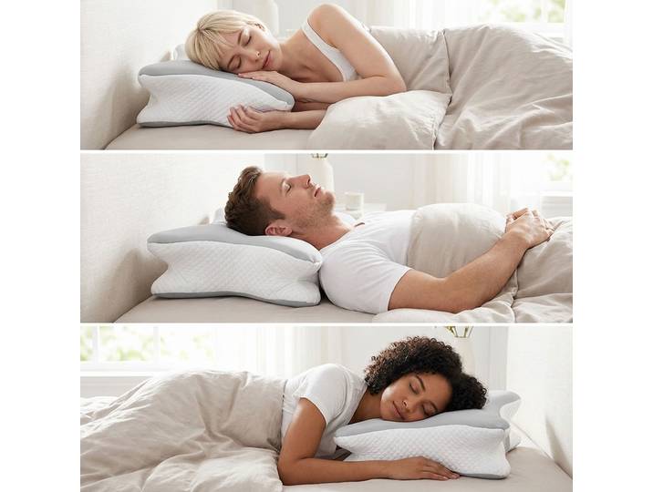 Kopfkissen für Seiten-, Rücken- und Bauchschläfer, Memory-Foam