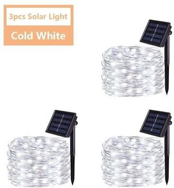 Uplift Picks Solar Fairy String Lights Create Magical Garden Glow For Every Celebration white (3 Pcs) 22 M 200 Led