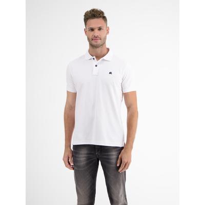 Poloshirt LERROS "Poloshirt mit COOL & DRY Funktion in Piqué-Qualität", Herren, Gr. S, weiß, 60% Baumwolle, 40% Polyester, ohne Ausschnitt, Shirts, Atmungsaktiver Baumwollmix, Feine Piqué-Qualität, Zeitloser Polo-Style, Topseller