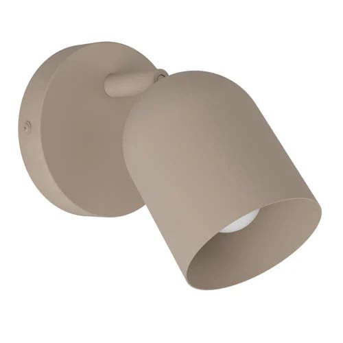 Eglo Tilston Wandlamp Beige/Bruin - Modern Metal - E14 - Kantelbaar