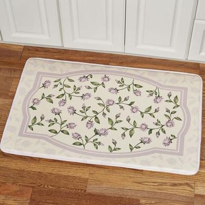 Touch of Class Enchanted Rose Cushioned Rectangle Mat Lavender 35 x 22, 35 x 22, Lavender