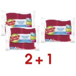 Scotch-Brite 2+1 Aktion: 3x 2er-Pack Reinigungsschwämme »Universal Color COL2« pink