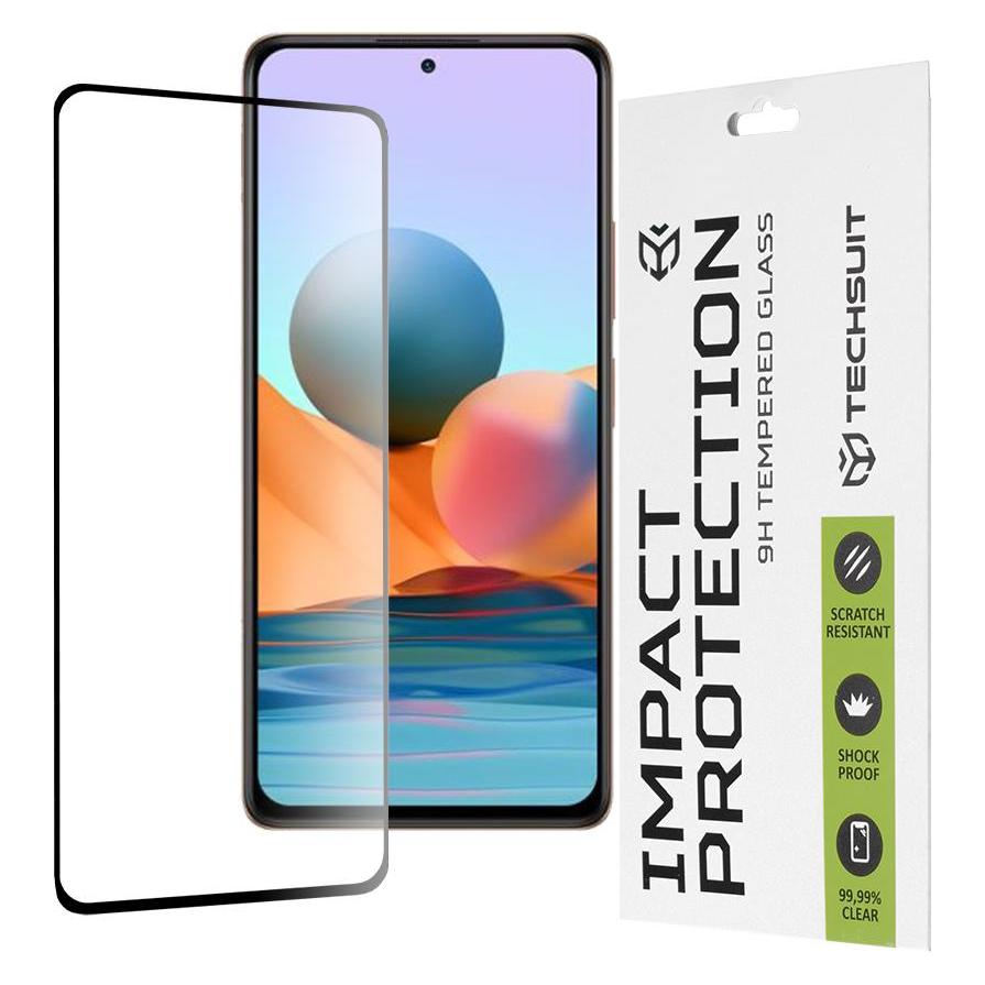 Techsuit - 111D Full Cover / Full Glue Glass - Xiaomi Redmi Note 10 Pro / Note 10 Pro Max - Black (Xiaomi Redmi Note 10 Pro, Xiaomi Redmi Note 10 Pro Max) (56339143)