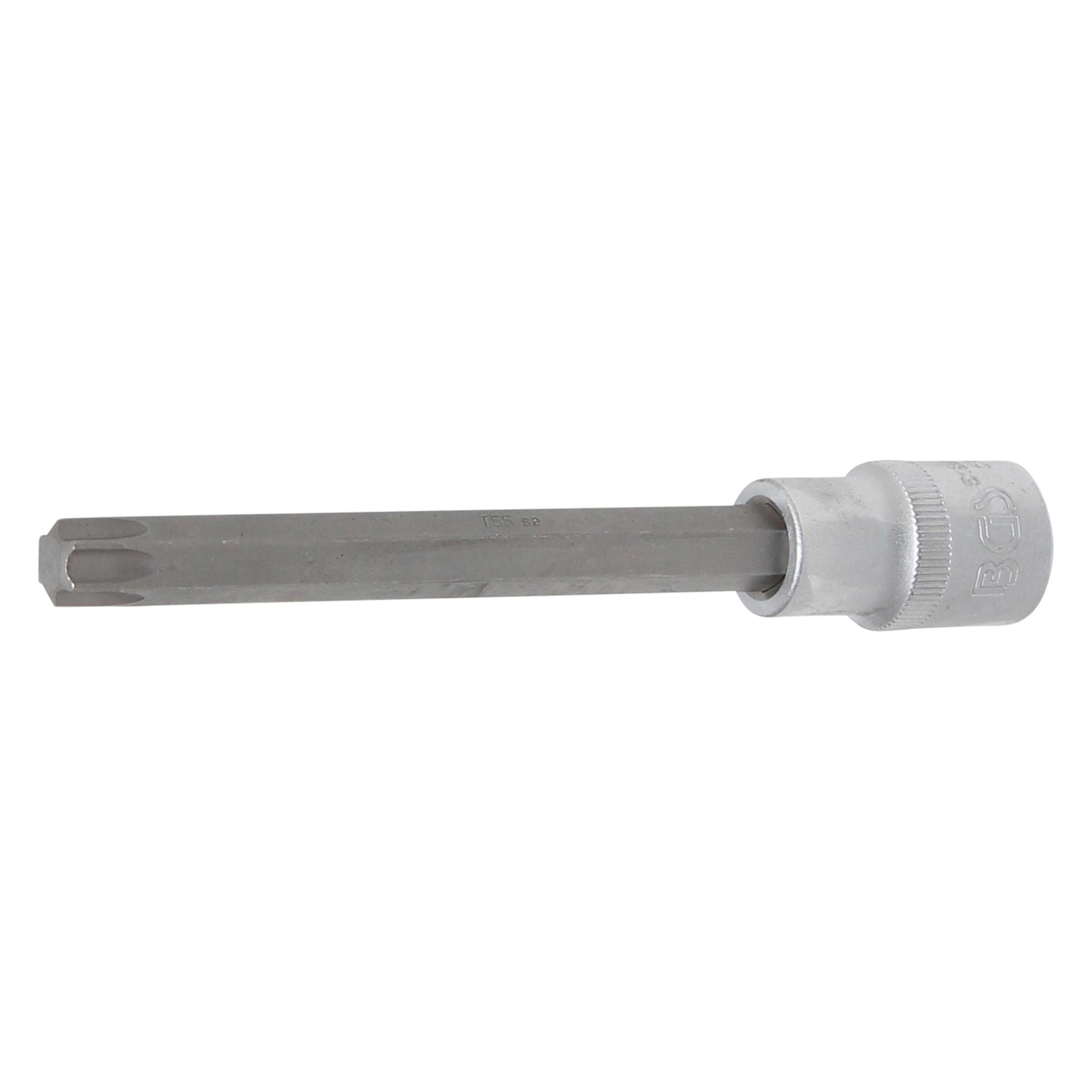 BGS Bit-Einsatz Länge 140 mm Antrieb Innenvierkant 12,5 mm (1/2") T-Profil (für Torx) T55 (5184-T55)