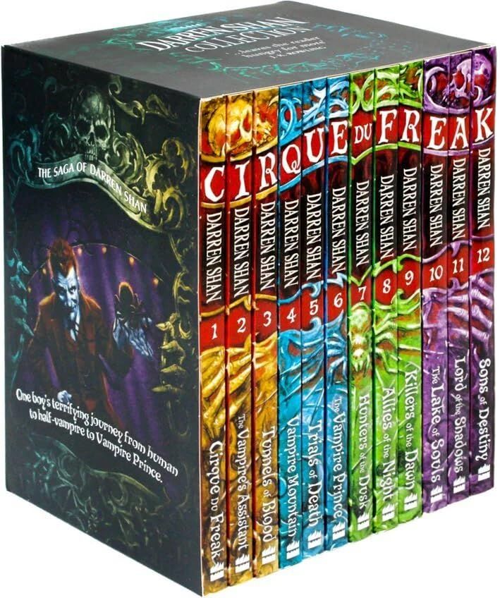 HarperCollins Children's Books The Saga of Darren Shan Books 1-12 Complete Collection - Darren Shan - Paperback - Ages 9-11 - Horror Adventure Vampire Fiction Boxed Set