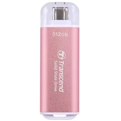 Transcend ESD300 (512 GB, USB-C), USB Stick, Pink