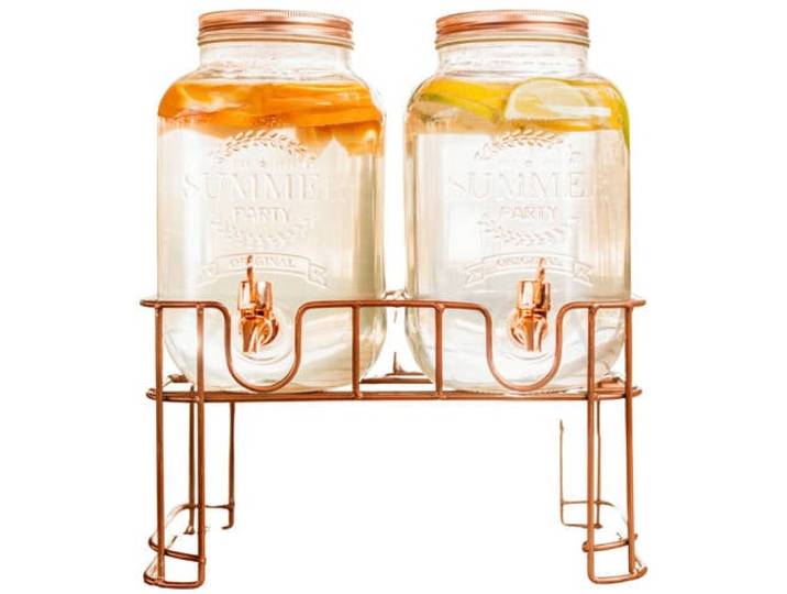 Cosy & Trendy Drankdispenser met houder - Koper - 2 x 3 liter