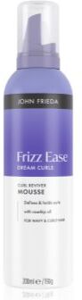 John Frieda Frizz Ease Curl Reviver Mousse mousse para caracóis definidos 200 ml. Frizz Ease Curl Reviver Mousse