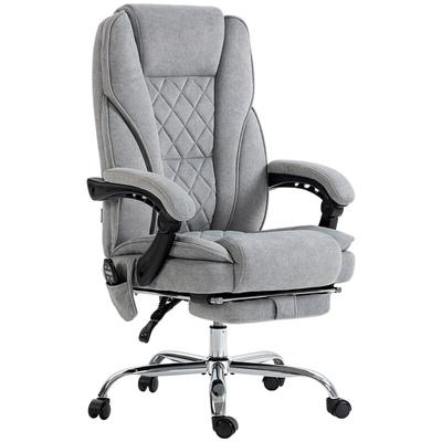MODFU Bürostuhl mit Vibrationsmassage aus Polyester, grau, 67 x 72 x 111-119 cm