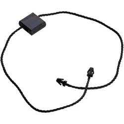 100 Textilfäden mit 2 Splinten und Einsteckbox schwarz, Polyester, PS